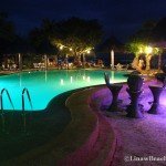 Linaw Beach Resort Pool at Night